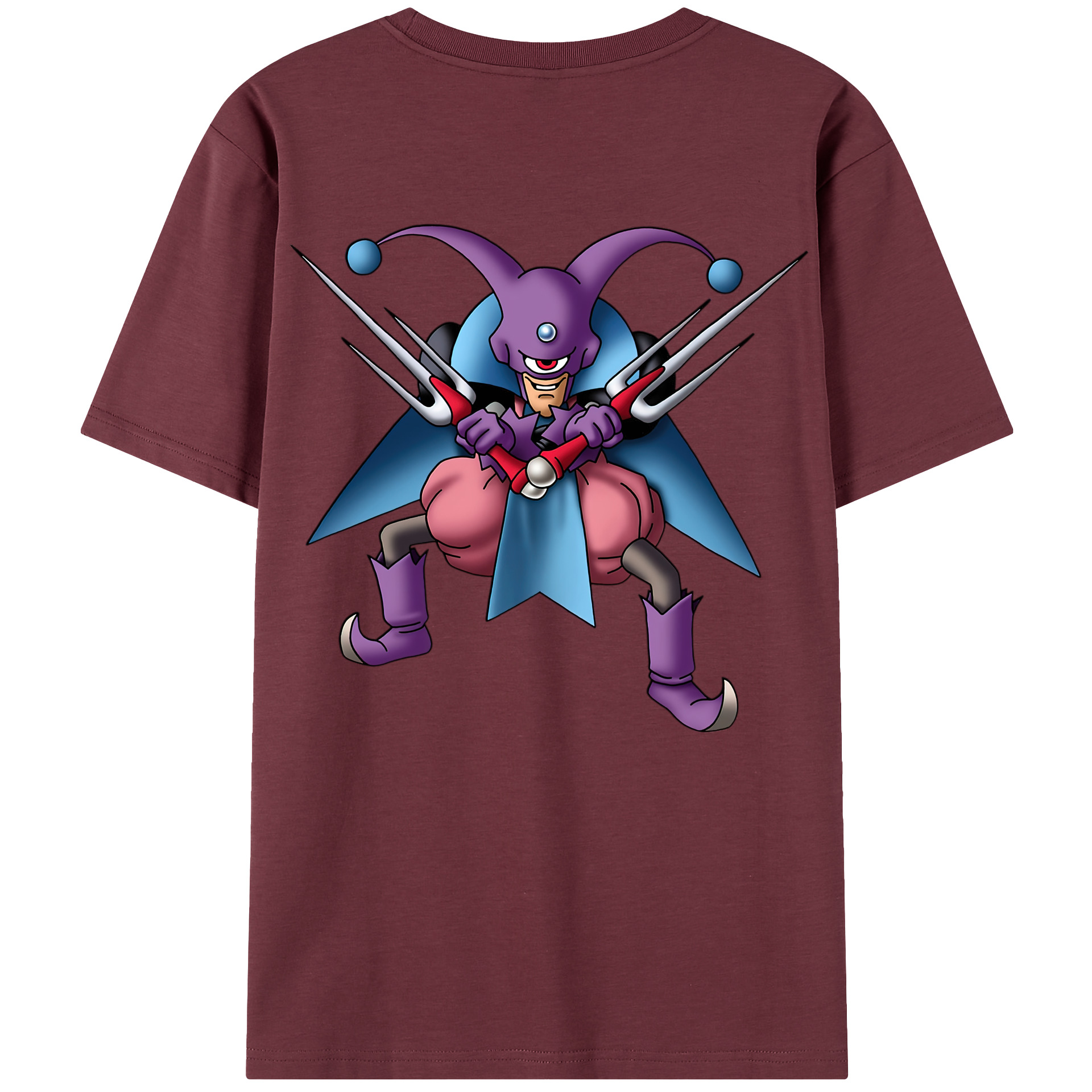 （画像用） ドラゴンクエスト Doragon Kuesuto Dragon Quest 綿100％半袖Tシャツ（背面プリント）
